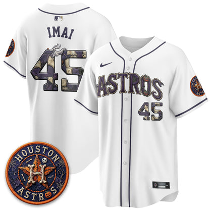 Houston Astros Nightmare Vapor Limited Jersey - Stitched