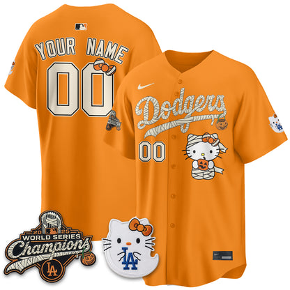 Los Angeles Dodgers Halloween 2026 Vapor Custom Jersey V2- Stitched