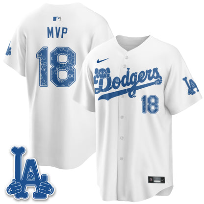 Los Angeles Dodgers x KAWS Edition Vapor Jersey V2- Stitched