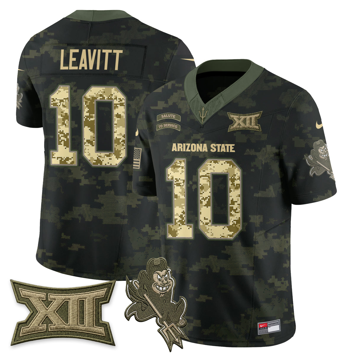Arizona State Sun Devils 2026 Salute to Service Vapor Jersey - Stitched