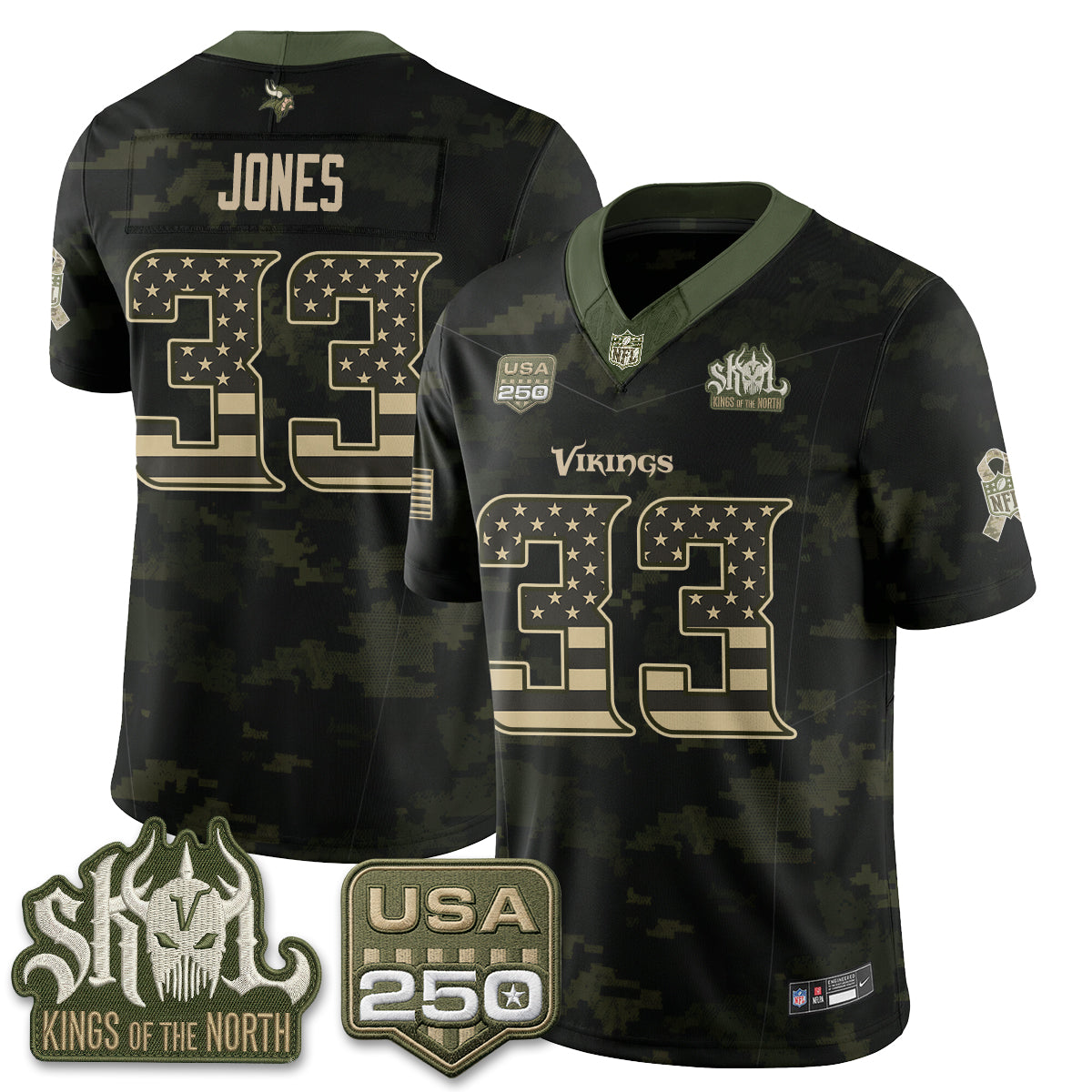 MIN 2026 Salute to Service Edition Vapor Jersey - Stitched