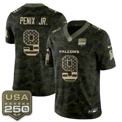 Atlanta Falcons 2026 Salute to Service Vapor Jersey - Stitched