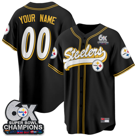 PIT 6x SBowl Baseball Vapor Custom Jersey - Stitched