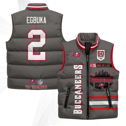 TB "Raise the Flags" Puffer Vest - Printed