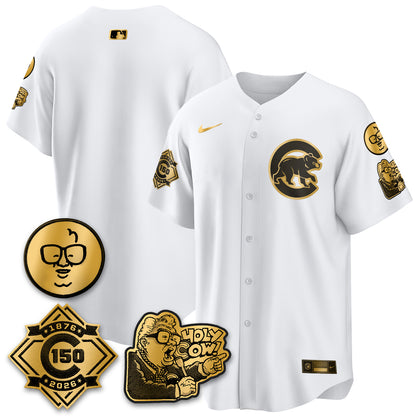 CHC 150th Anniversary Harry Caray Holy Cow Vapor Premier Limited Jersey - All Stitched V3