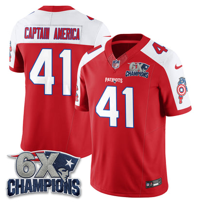 New England Patriots x Vibranium Shield Edition Vapor Jersey V2 - Stitched