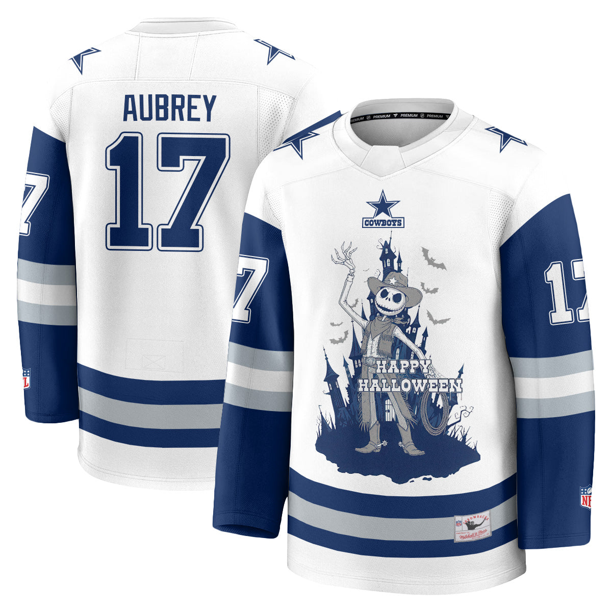 Dallas Cowboys x Nightmare Halloween 2026 Edition Hockey Jersey - Printed