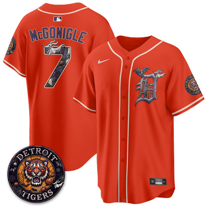 Detroit Tigers Nightmare Edition Vapor Limited Jersey - Stitched