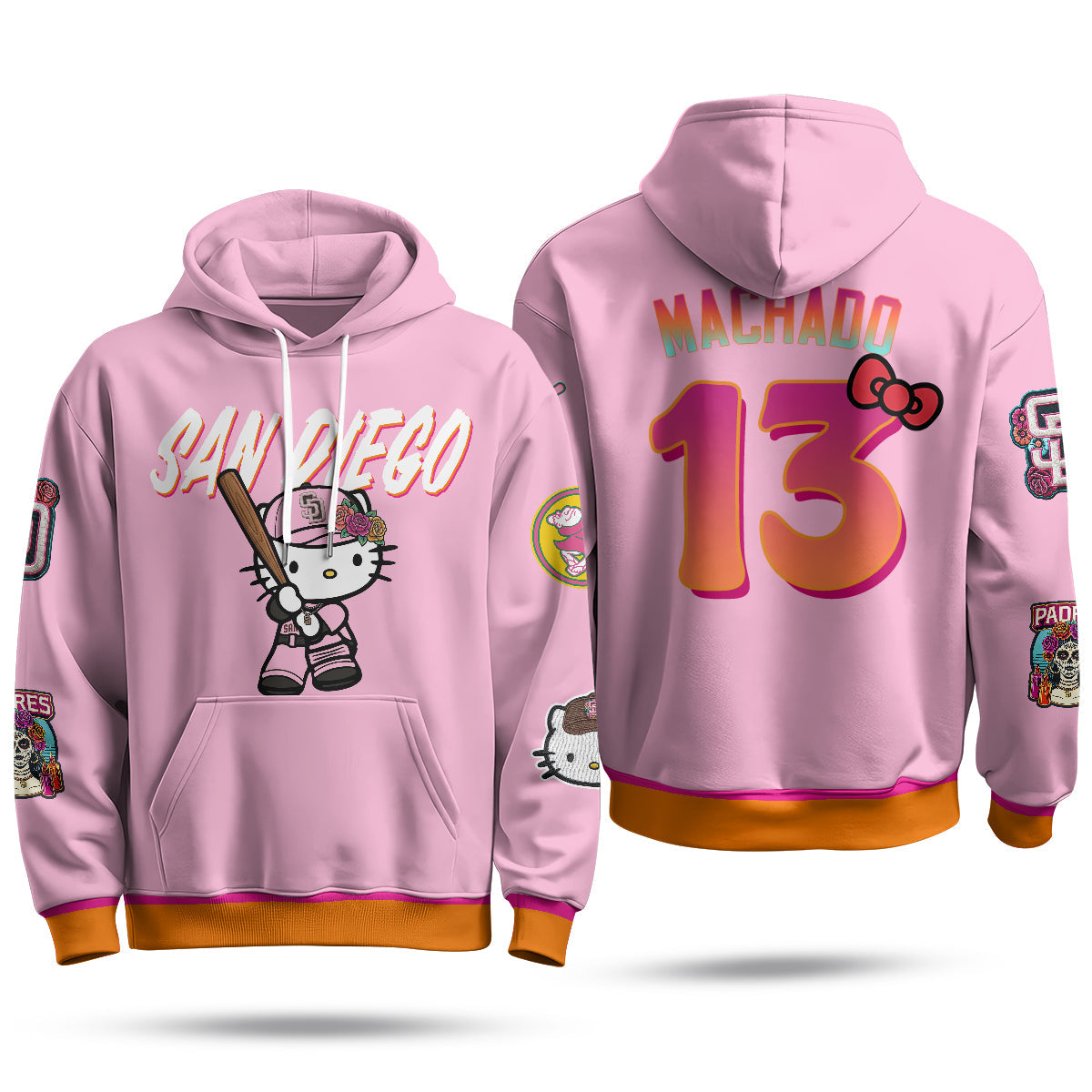 San Diego Padres x Meow KT Fleece Hoodie - Printed