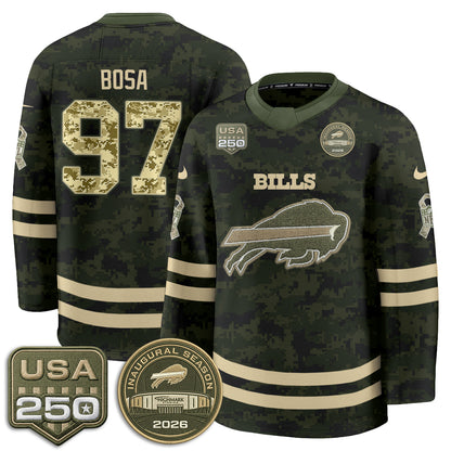 BUF 2026 Salute To Service Edition Hockey Jersey - Printed