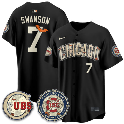 Chicago Cubs Halloween 2026 Vapor Limited Jersey - Stitched
