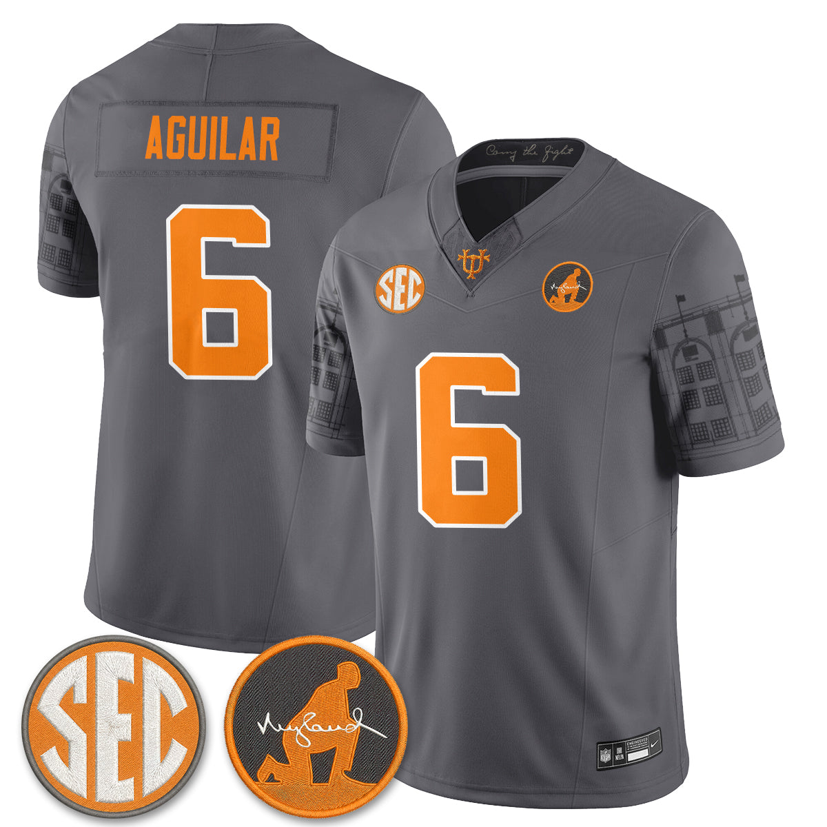 Tennessee Volunteers Built from Legacy Jersey - Stitched