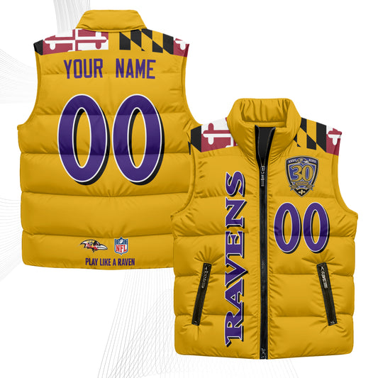 BAL Maryland Custom Puffer Vest - Printed