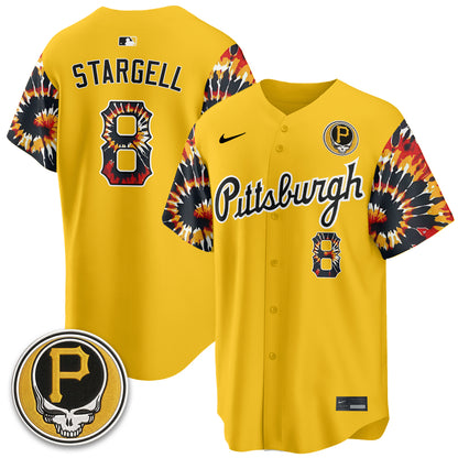Pittsburgh Pirates x Grateful Dead Vapor Limited Jersey - Stitched