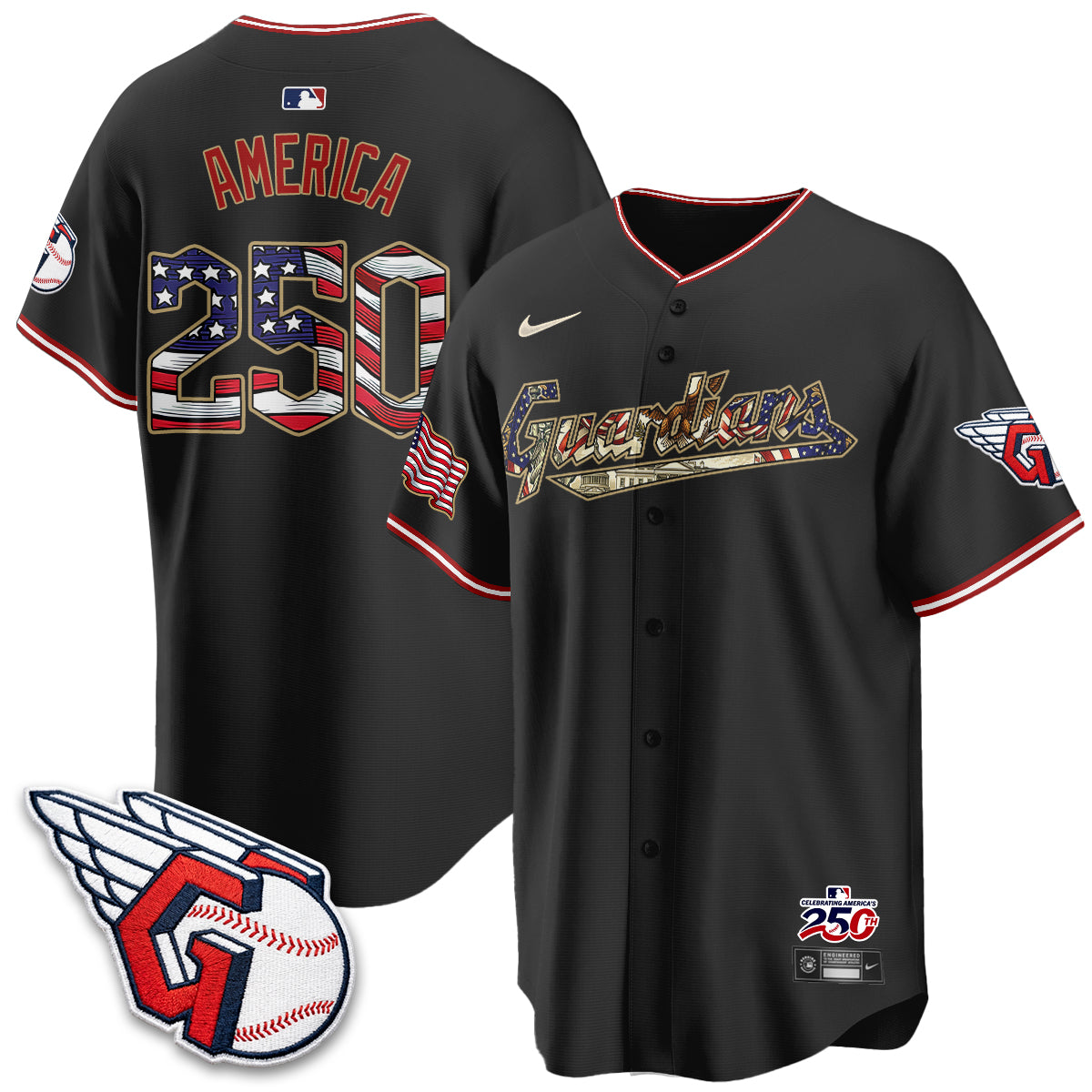CLE 2026 Independence Day USA Vapor Jersey - Stitched
