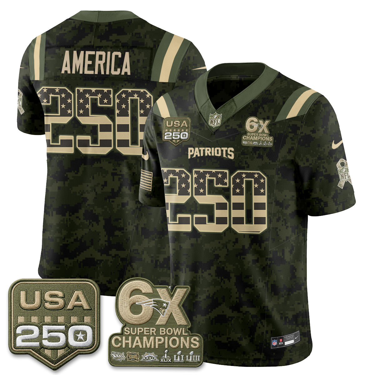 NE 2026 Salute to Service Edition Vapor Jersey - Stitched
