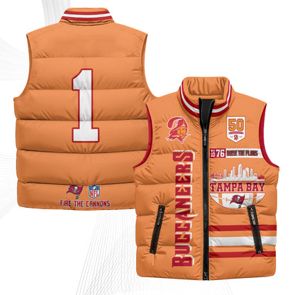 TB "Raise the Flags" Puffer Vest - Printed