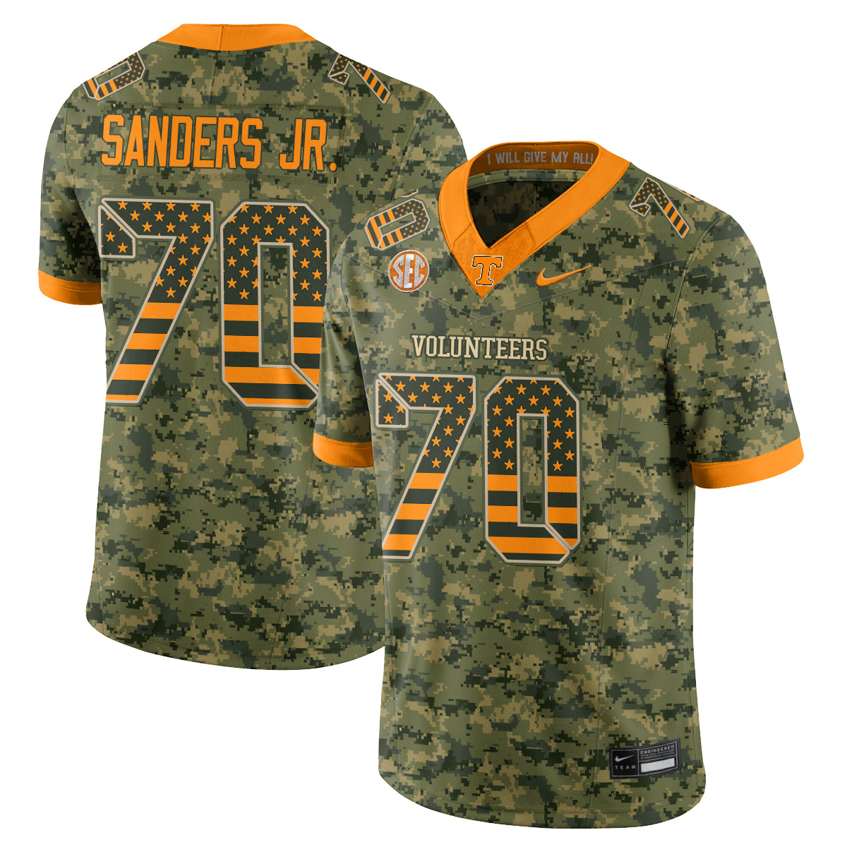 TENN 2026 Camouflage Edition Vapor Jersey - Stitched