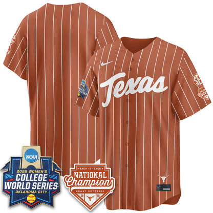 TEX Softball 2026 World Series (WCWS) Vapor Premier Limited Jersey - B2B Champs - Stitched