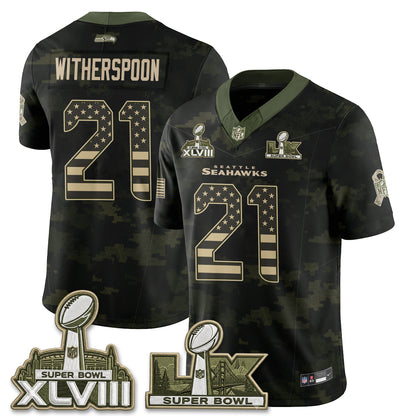 Seattle Seahawks 2026 Salute to Service Edition Vapor Jersey V2- Stitched