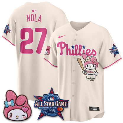 Philadelphia Phillies x Pink Sanrio Friends Edition Vapor Jersey - Stitched