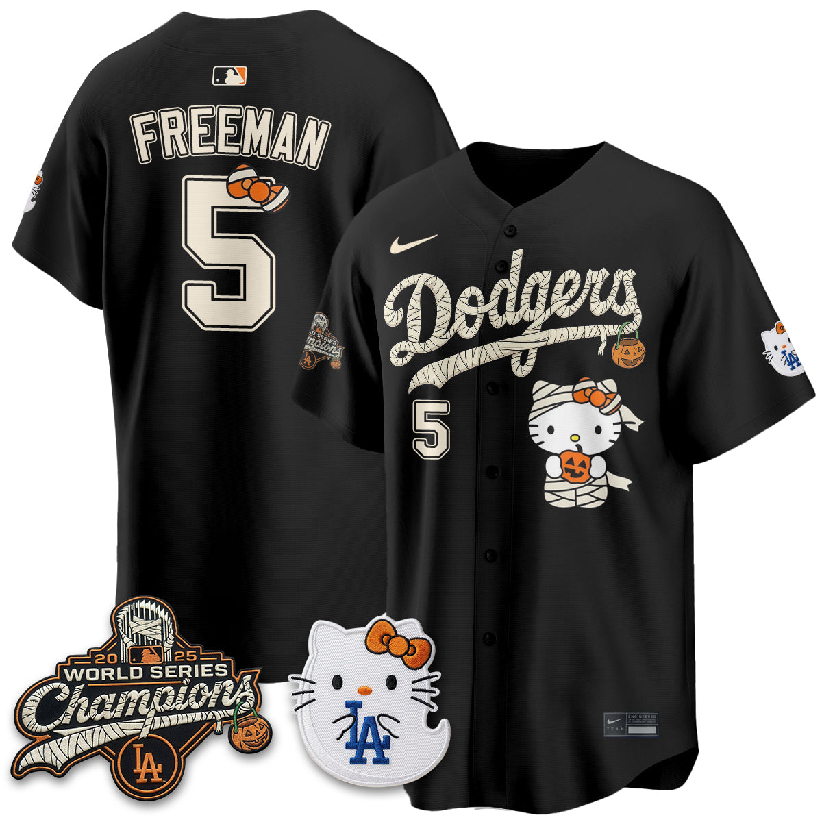 Los Angeles Dodgers Halloween 2026 Vapor Jersey V2- Stitched