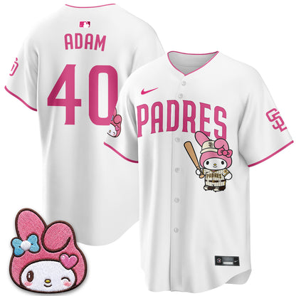 San Diego Padres x Pink Sanrio Friend Vapor Jersey - Stitched