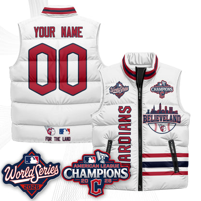 CLE 2026 AL Champions Custom Puffer Vest - Printed
