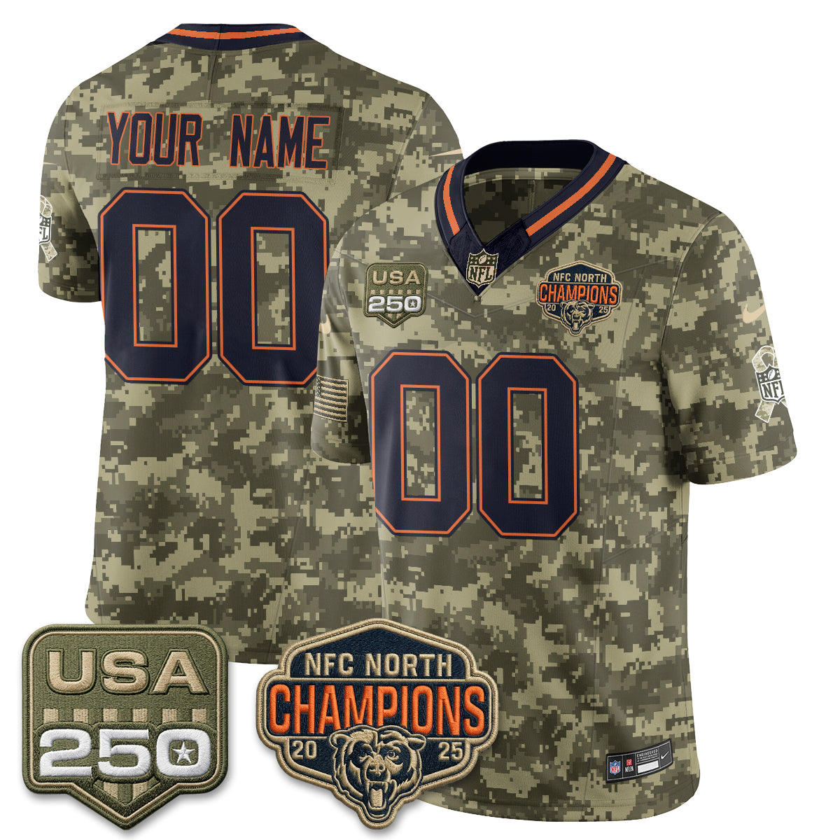 CHI 2026 Salute to Service Edition Vapor Custom Jersey - Stitched