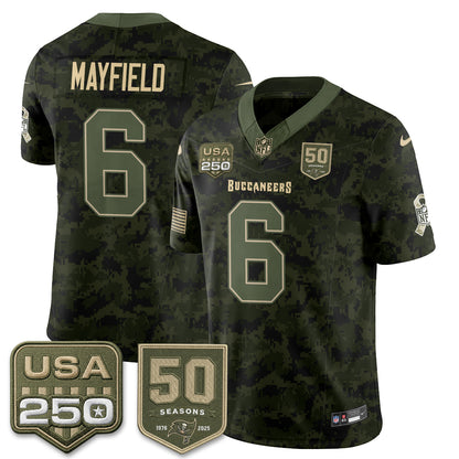 Tampa Bay Buccaneers 2026 Salute to Service Edition Vapor Jersey - Stitched