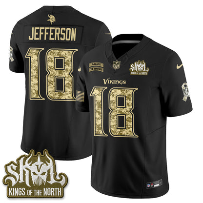 Minnesota Vikings 2026 Salute to Service V2 Vapor Jersey - Stitched