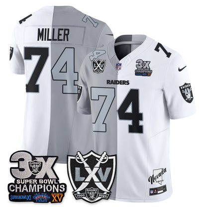 Las Vegas Raiders Split Edition Vapor Jersey V2- Stitched