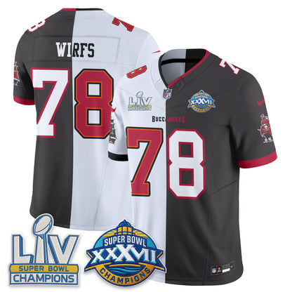 Tampa Bay Buccaneers S.Bowl Split Edition Vapor Jersey - Stitched
