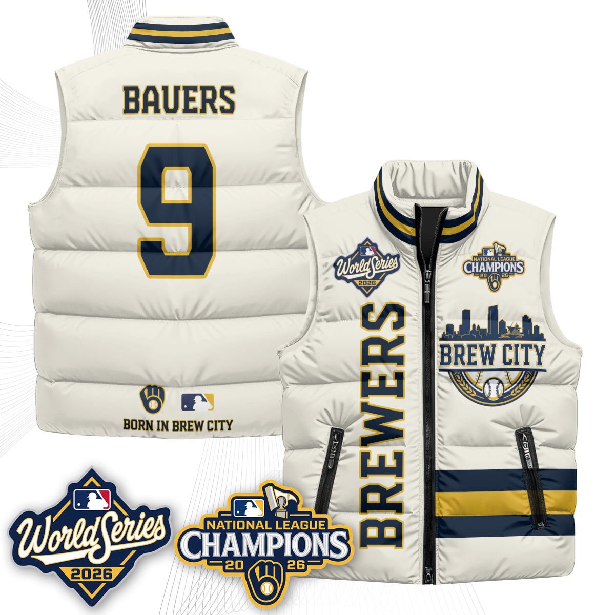 MIL 2026 NL Champions Puffer Vest - Printed