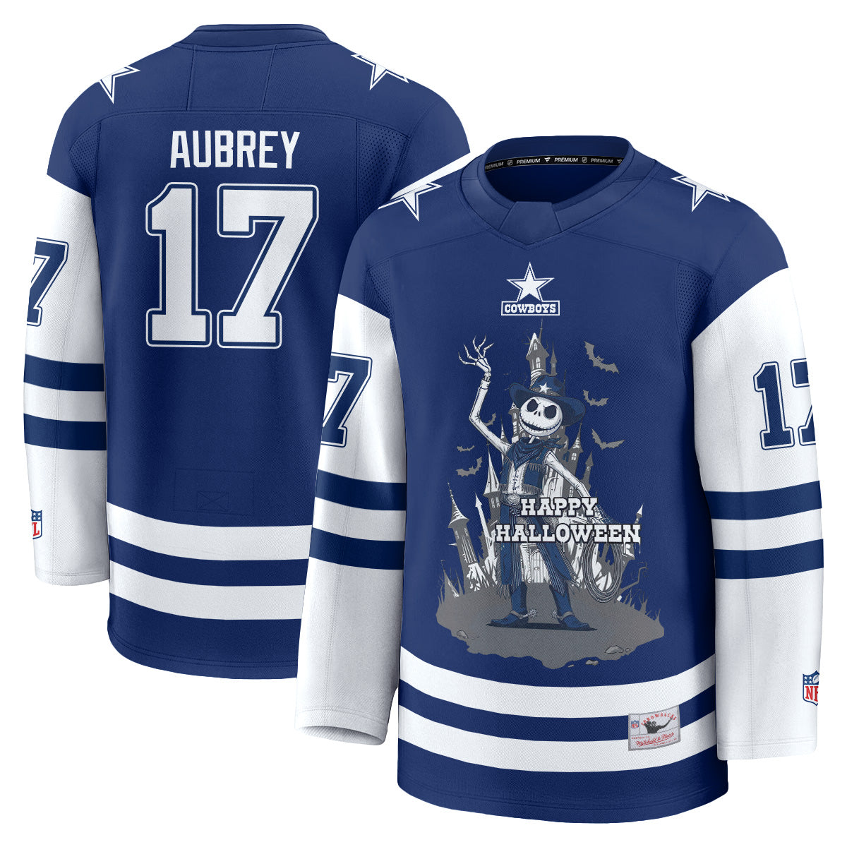 Dallas Cowboys x Nightmare Halloween 2026 Edition Hockey Jersey - Printed