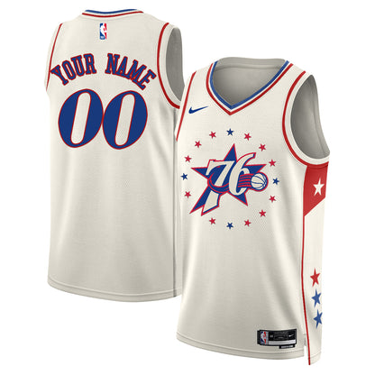Philadelphia 76ers Fan Gear Limited Vapor Custom Jersey - Stitched