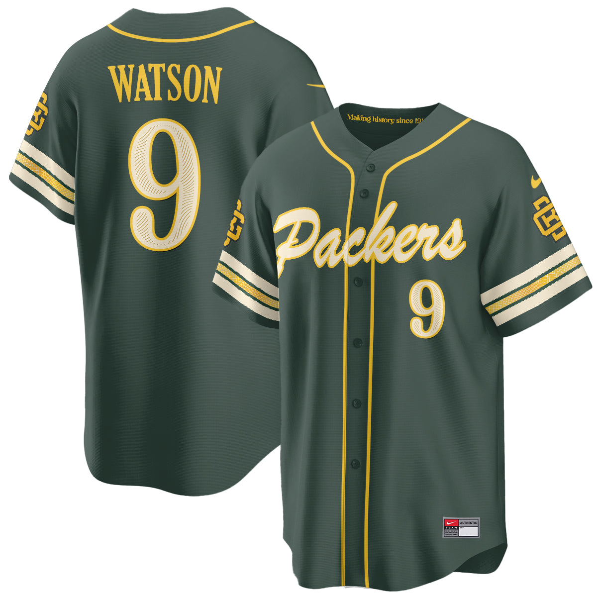 Green Bay Packers 2026 Rivalries Baseball Vapor Jersey - Stitched