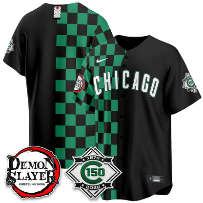 Chicago Cubs Demon Slayer Vapor Limited Jersey - Stitched