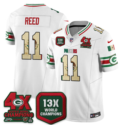 Green Bay Packers Mexico Edition Vapor Jersey - Stitched