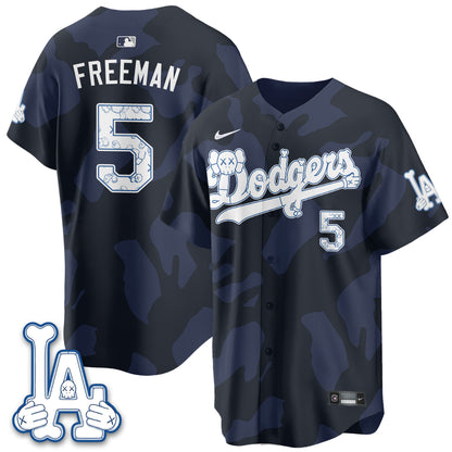 Los Angeles Dodgers x KAWS Edition Vapor Jersey V2- Stitched