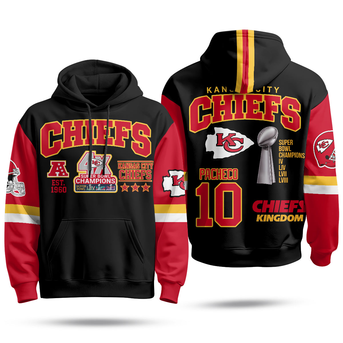 KC 4X Champs Gold Edition Fleece Hoodie - Printed