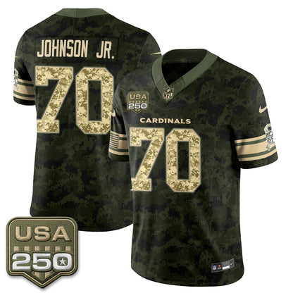 Arizona Cardinals 2026 Salute to Service Vapor Jersey - Stitched
