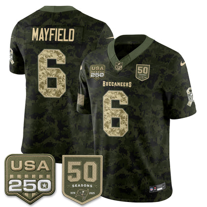 Tampa Bay Buccaneers 2026 Salute to Service Edition Vapor Jersey - Stitched