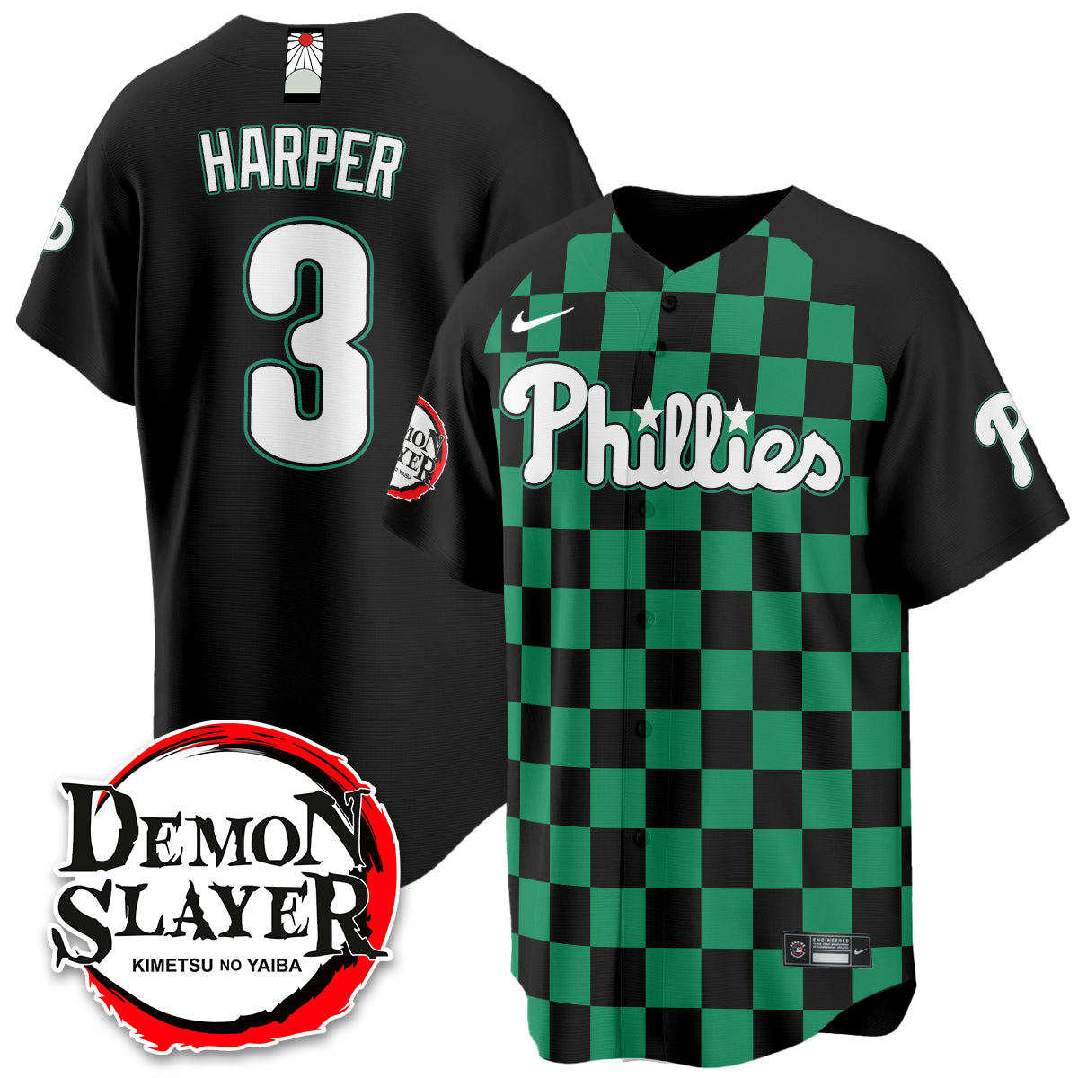 Philadelphia Phillies Demon Slayer Vapor Limited Jersey - Stitched