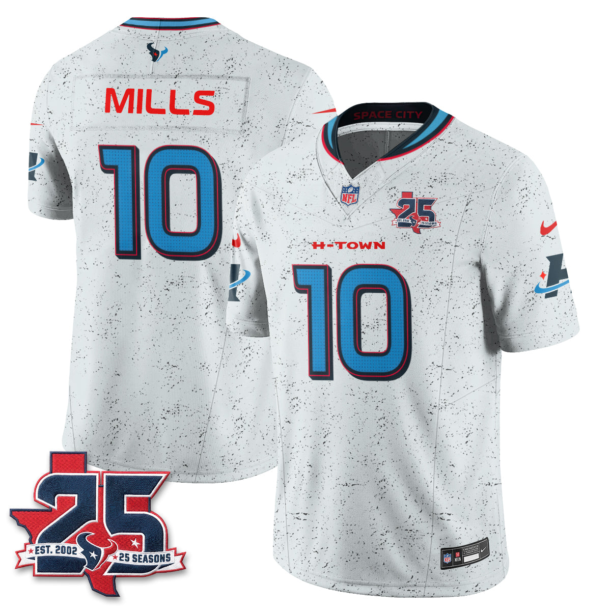HOU Fangear Edition Vapor Jersey - Stitched