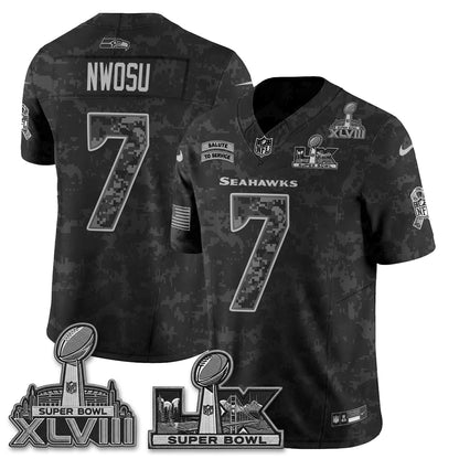 Seattle Seahawks 2026 Salute to Service V2 Vapor Jersey - Stitched