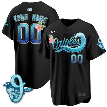 Baltimore Orioles Aloha Spirit Vapor Premier Custom Jersey - Stitched