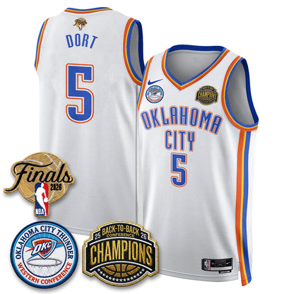 OKC 2026 NBA Western Conference Champions Vapor Jersey - Stitched