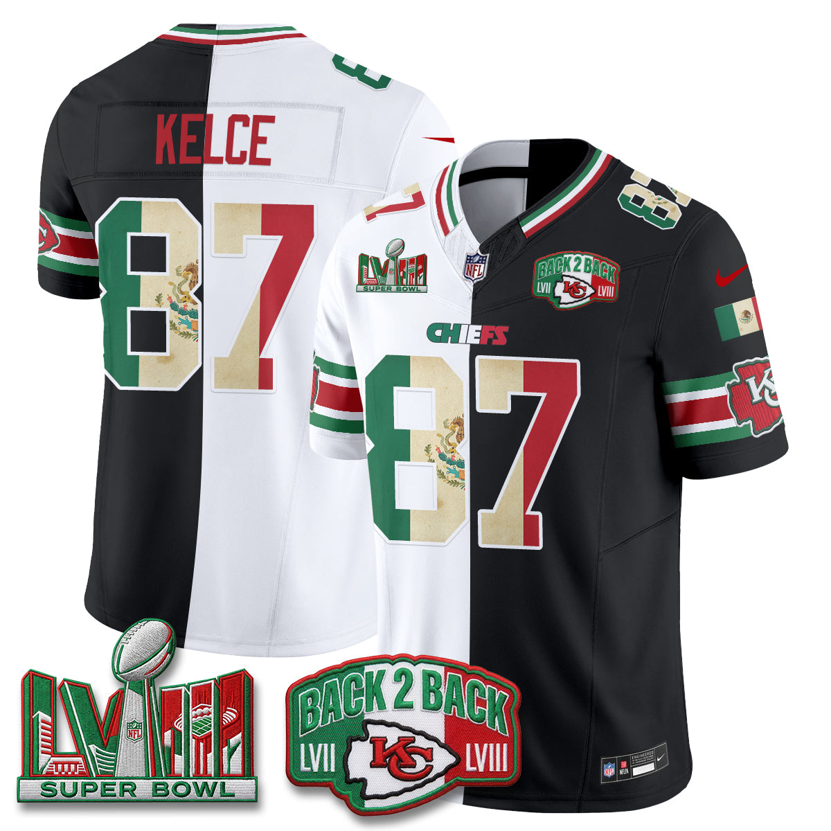KC Mexico Split Edition Vapor Jersey - Stitched
