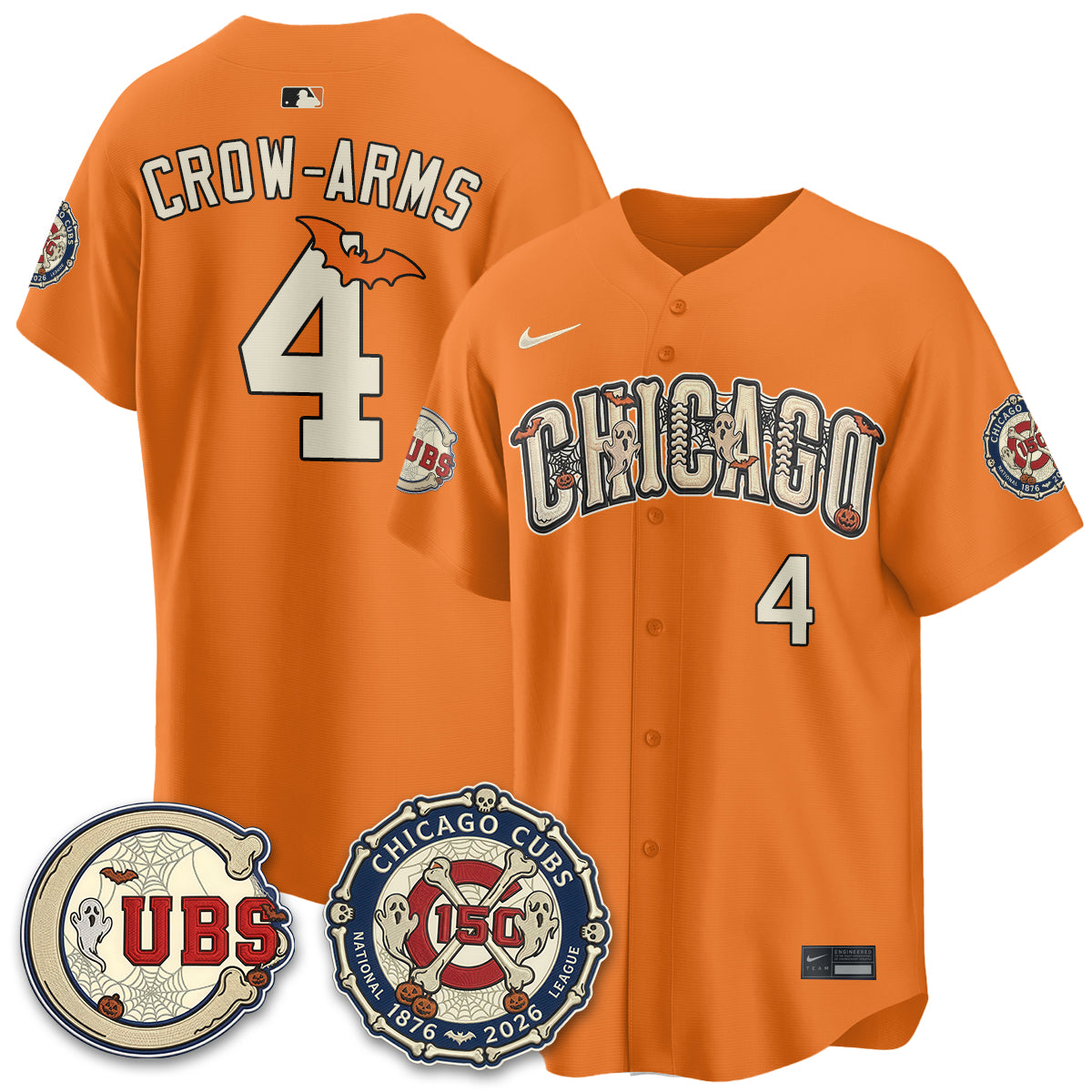Chicago Cubs Halloween 2026 Vapor Limited Jersey - Stitched